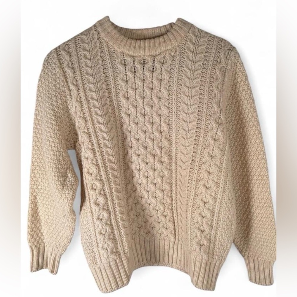 Irish hand-knit fisherman sweater by St Michael
